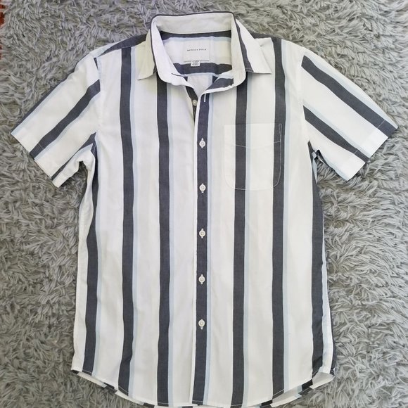 American Eagle Other - American Eagle short sleeve shirt, mens XS, blue stripe